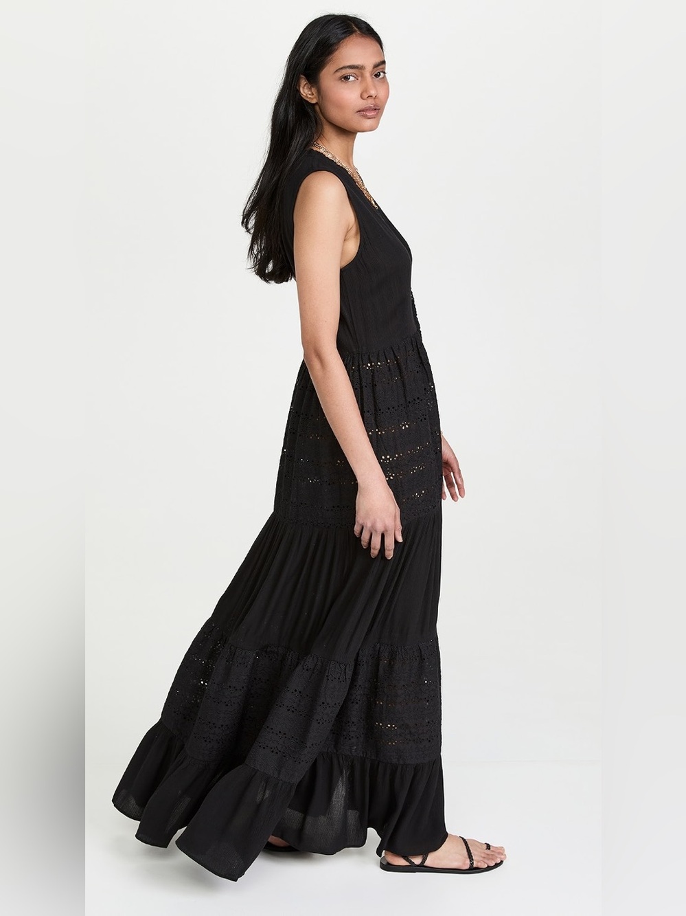 Playa Lucila Eyelet Maxi Dress